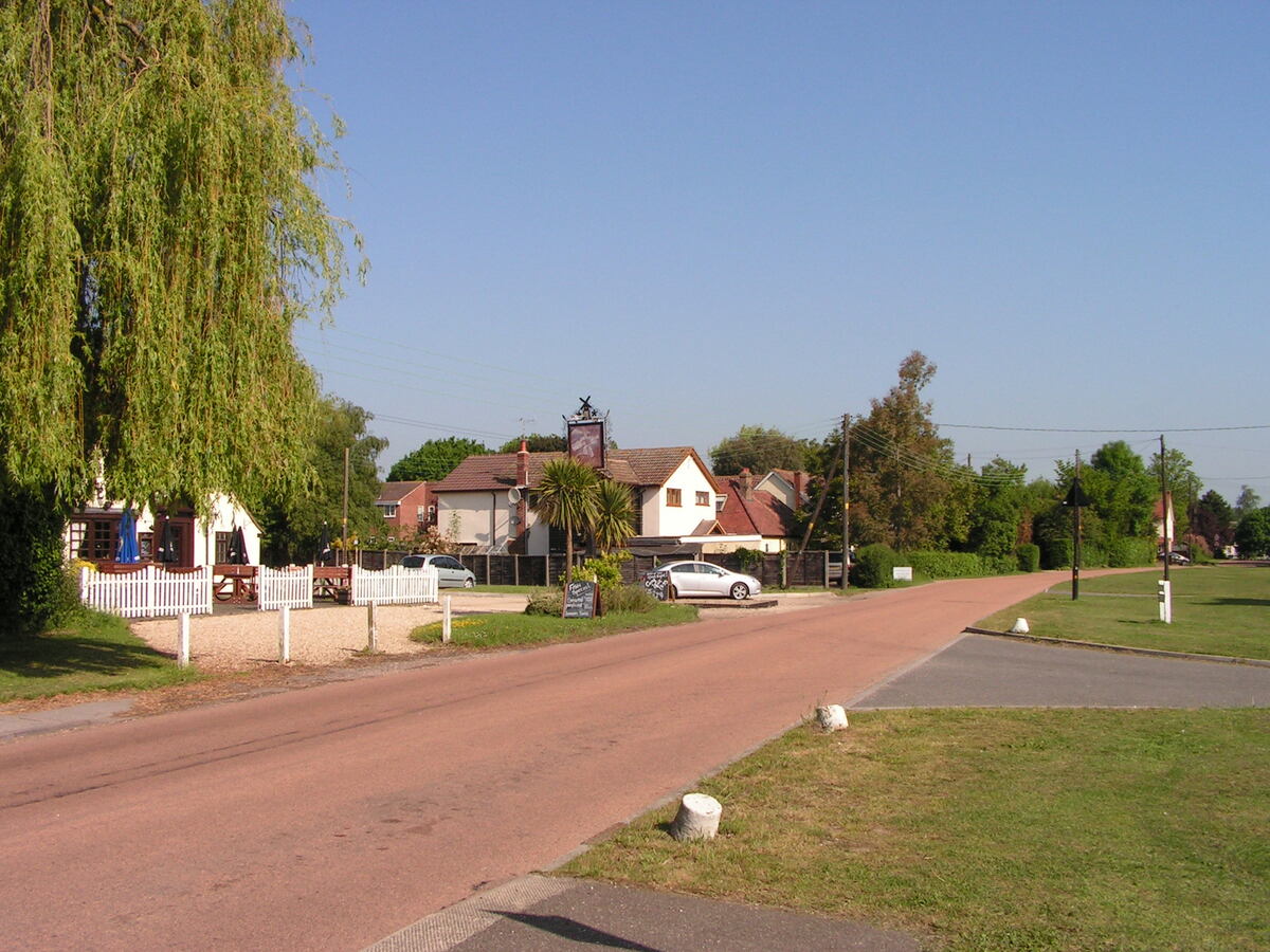 The Windmill forecourt and the Tye - June 2010